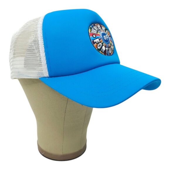 Wheel Of Fortune Mesh Snapback Cap Trucker Foam Embroidered Logo Baseball Hat - Picture 3 of 13